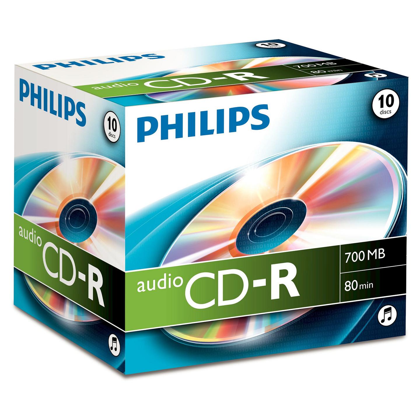 Disk CD-R Philips CR7A0NJ10/00, 700 MB, Kohë regjistrimi 80 minuta
