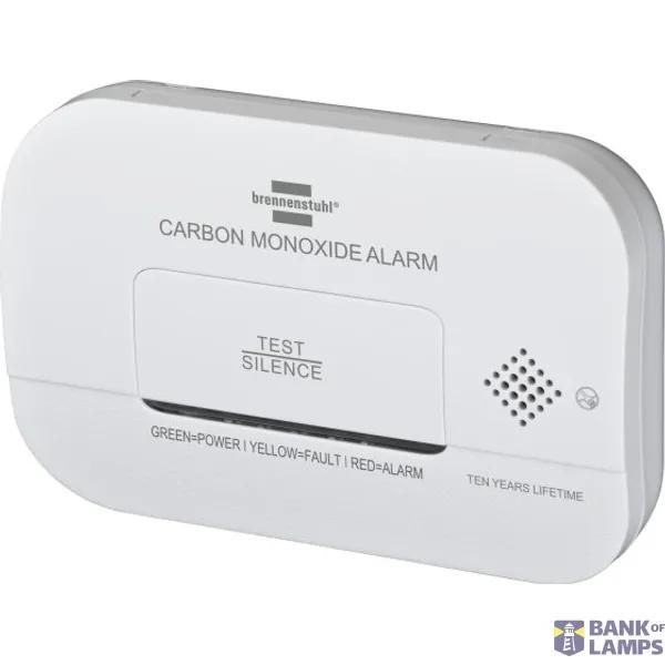 Detektor CO Brennenstuhl CM A 3030 / Sensor Elektrokimik / Alarm 85 dB / LED / 2x AA 1.5V / EN 50291 - Bardhë - 2