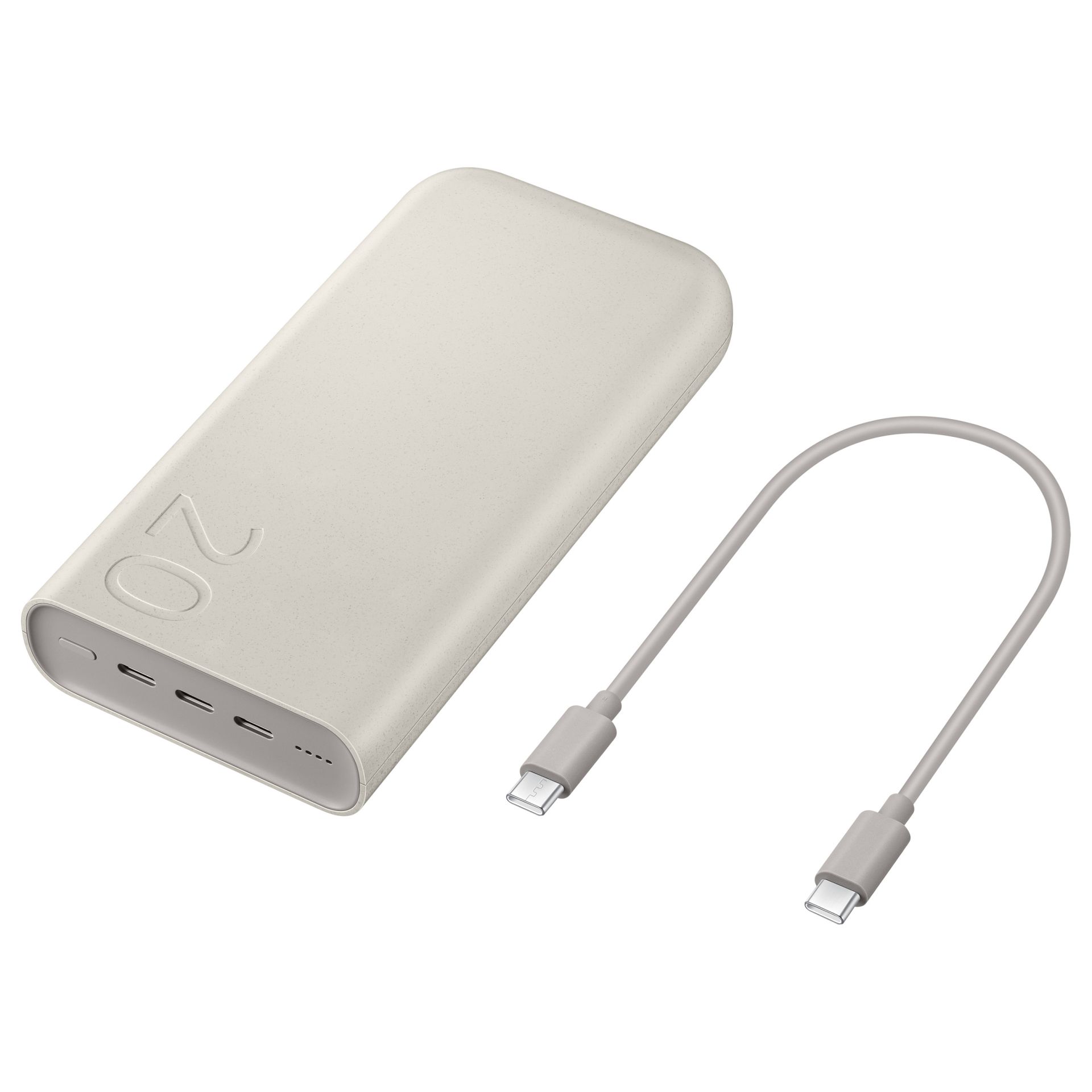 Samsung EB-P4520 – Powerbank 20,000 mAh, 45W Super Fast Charging 2.0, 3x USB-C, PD 3.0/PPS - Bezhë - 4