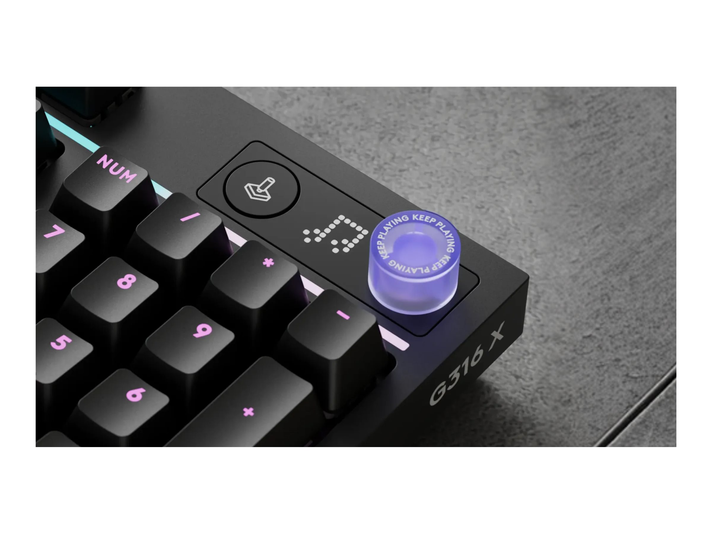 Tastierë Gaming Logitech G316 X 98 / Wired / Mekanike / 98% / Hot-Swappable / Linear / LIGHTSYNC RGB / USB-C – Zezë - 3