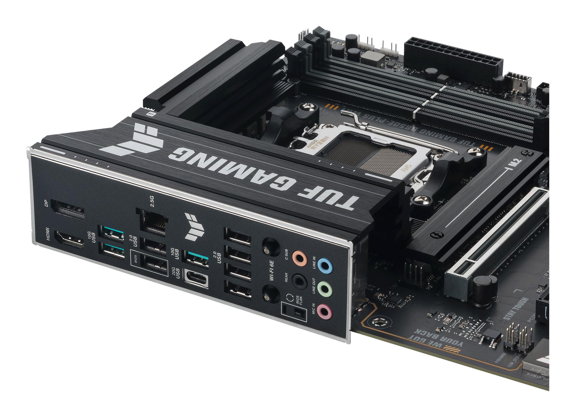 ASUS TUF GAMING B650E-PLUS WIFI – AMD B650, AM5, DDR5, Wi-Fi 6E, 2.5GbE, ATX - 3