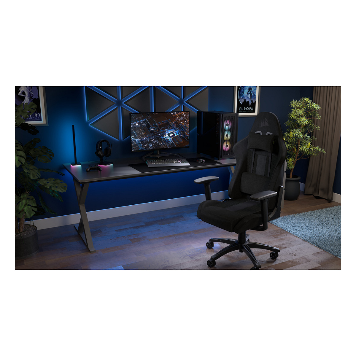 Karrige Gaming Corsair TC100 - Zezë - 9