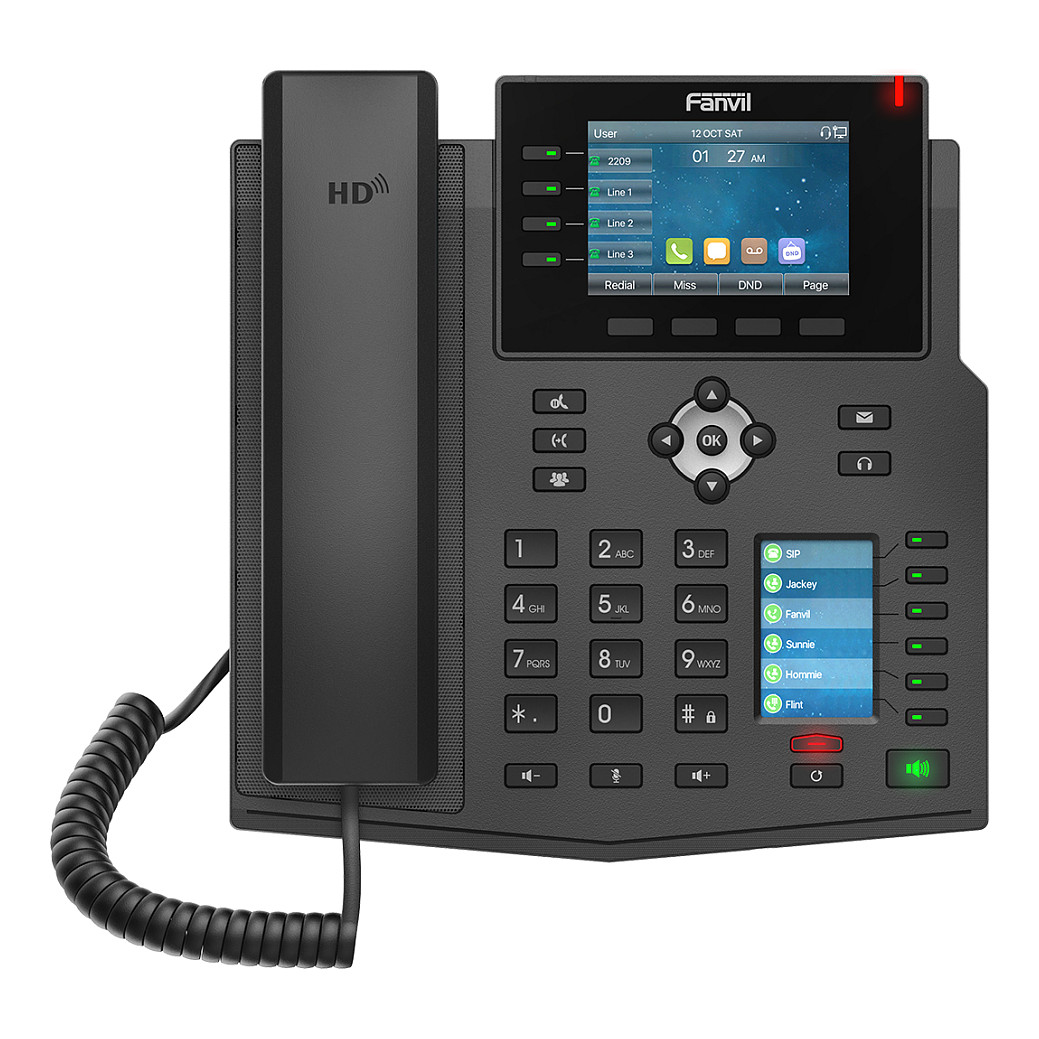 Telefon VoIP Fanvil X5U / 3.5" / Bluetooth & PoE - Zezë - 2