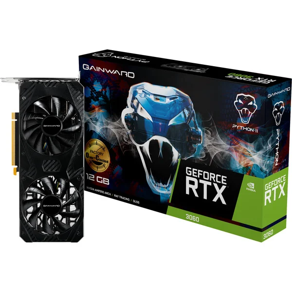 Kartë Grafike NVIDIA Gainward GeForce RTX 3060 Python II OC / 12GB GDDR6 / PCIe 4.0 / Dual Fan - 5