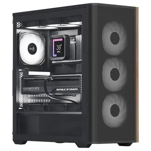 Kasë PC Aerocool D501A / Midi Tower / ATX / 3x 120mm Front Fan / 2.5"/3.5" HDD / PSU Bottom - Zezë