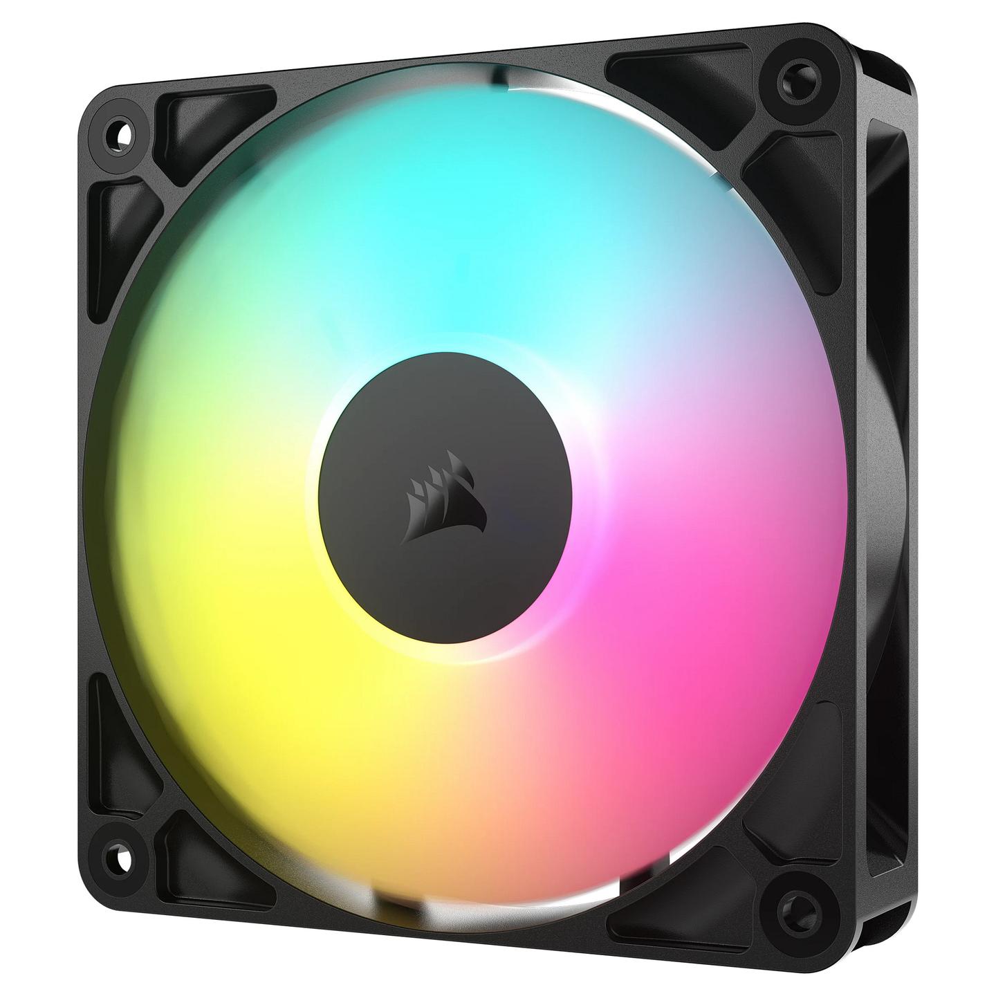 Ftohës për Kasë Corsair RS120 ARGB / 120mm / 420-2100 RPM / ARGB / PWM – Zezë - 3