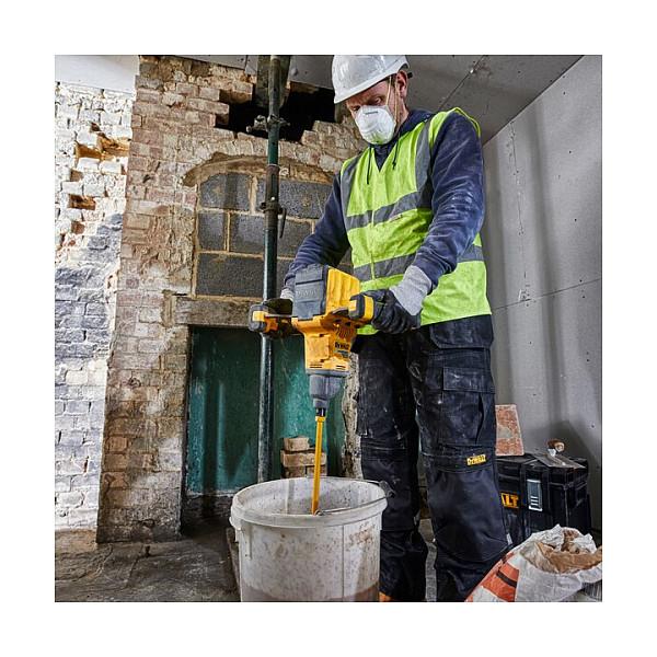 Mikser Ndërtimi me Bateri DeWALT DCD240N-XJ, 54V, Brushless, 725rpm, M14, 160mm - Zezë/Verdhë - 4