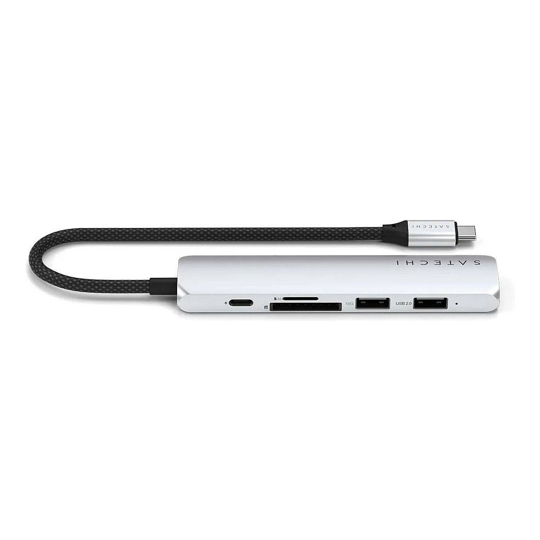 Hub Satechi ST-P6SS / 2x USB-A / 1x HDMI / SD / 1x USB-C 75W – Argjend - 2