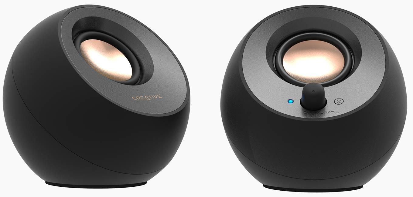 Altoparlantë Creative Pebble V3 / 51MF1700AA000 / 2.0 / 8W RMS / Bluetooth 5.0 / USB-C / AUX / 2x 2.25" Drivers – Zezë - 3