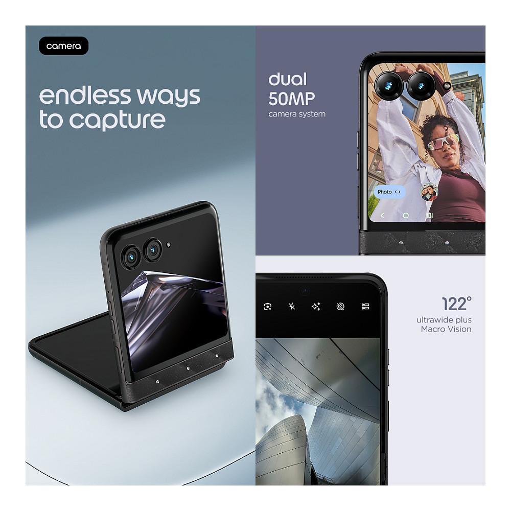 Telefon i Mençur Motorola razr 70 / 6.9" LTPO Extreme AMOLED / 120 Hz / Dimensity 7450X / 8 GB RAM / 256 GB / 5G / 50 MP OIS / Android 16 / 4800 mAh - Zezë - 18