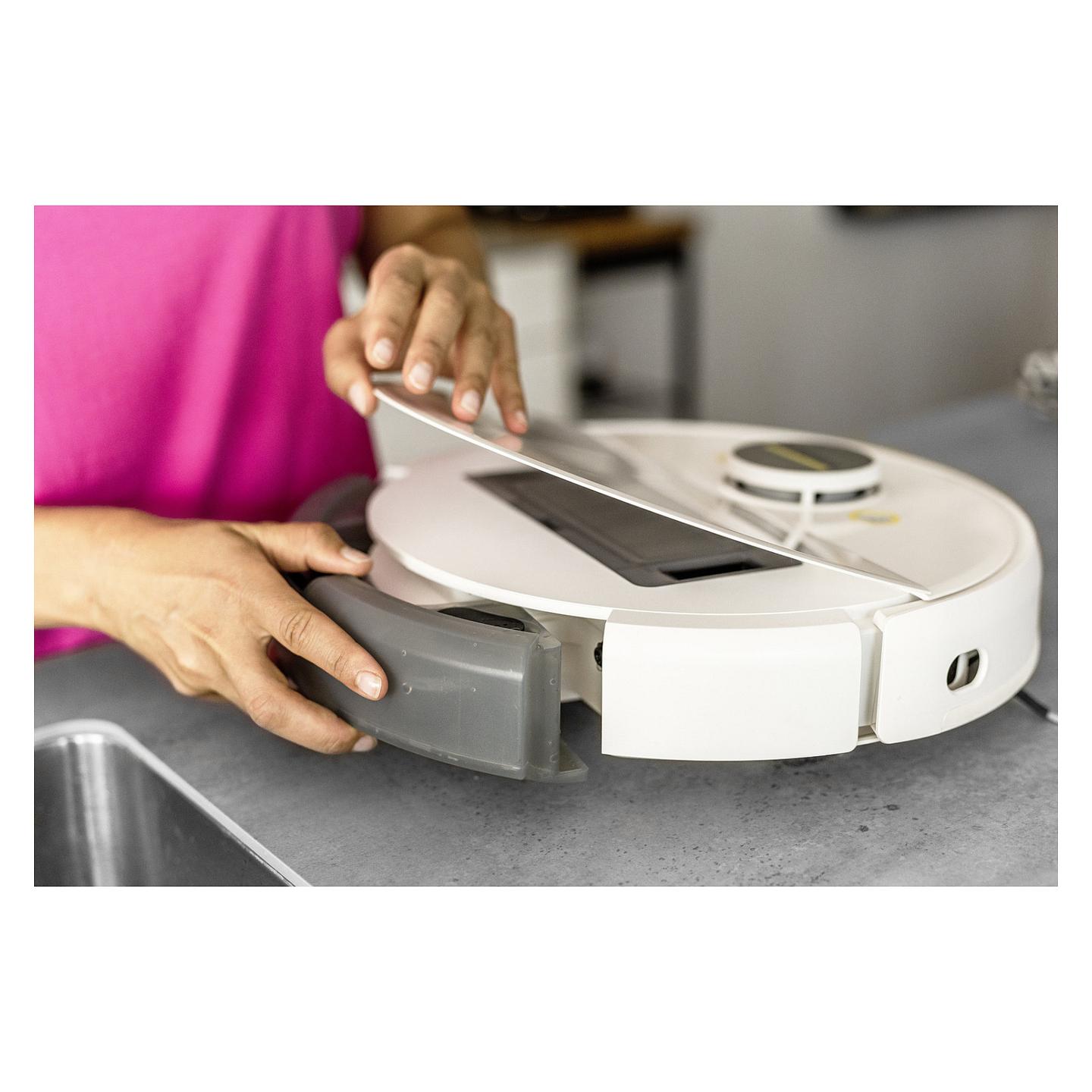 Fshesë Robotike Kärcher RCV 5 / Robot Fshesë me Mop / LiDAR / 5000 Pa / 330 ml / 240 ml - Bardhë - 7