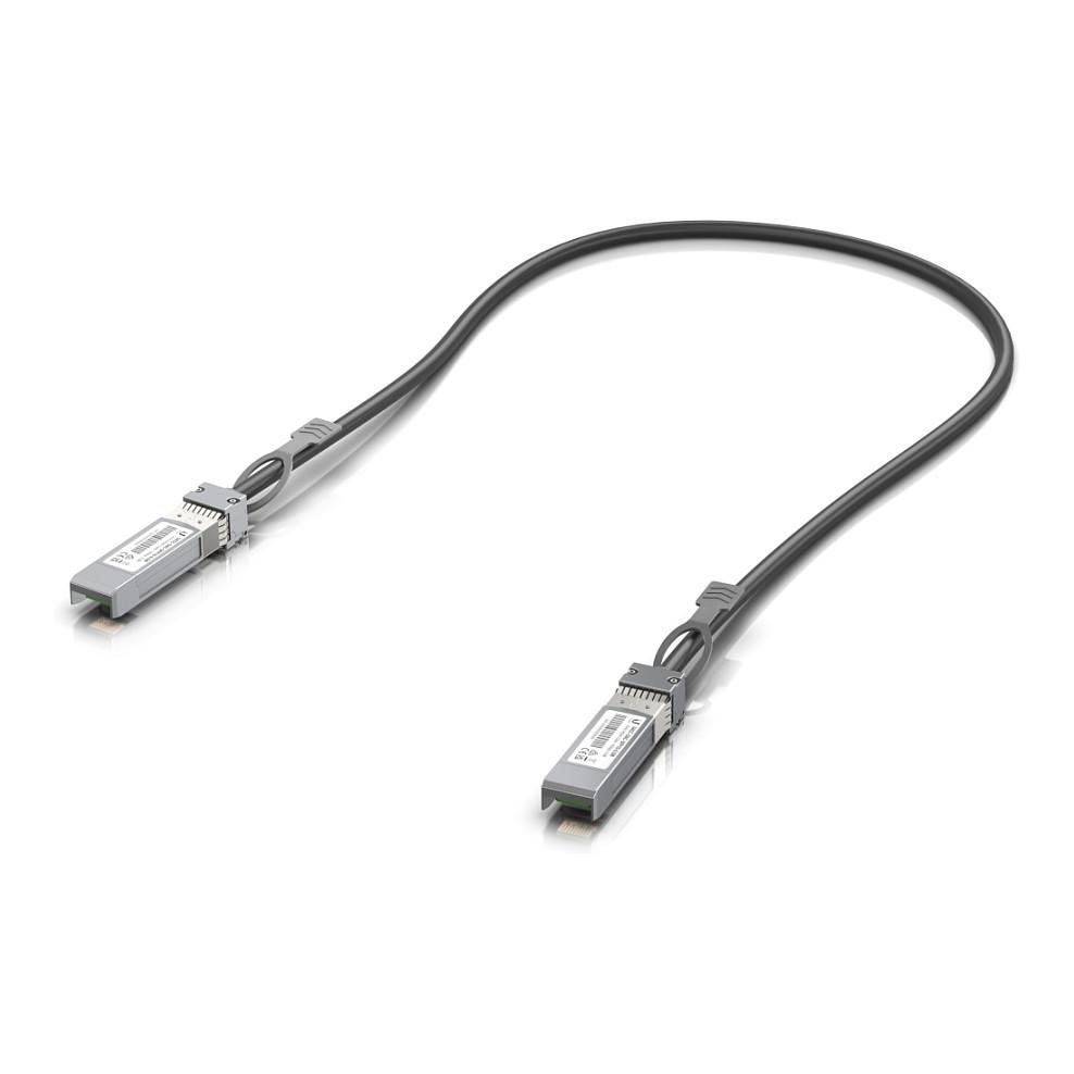 Kabllo Direct Attach Ubiquiti UACC-DAC-SFP10-0.5M, SFP+ në SFP+, 10Gbps, 0.5m - Zezë