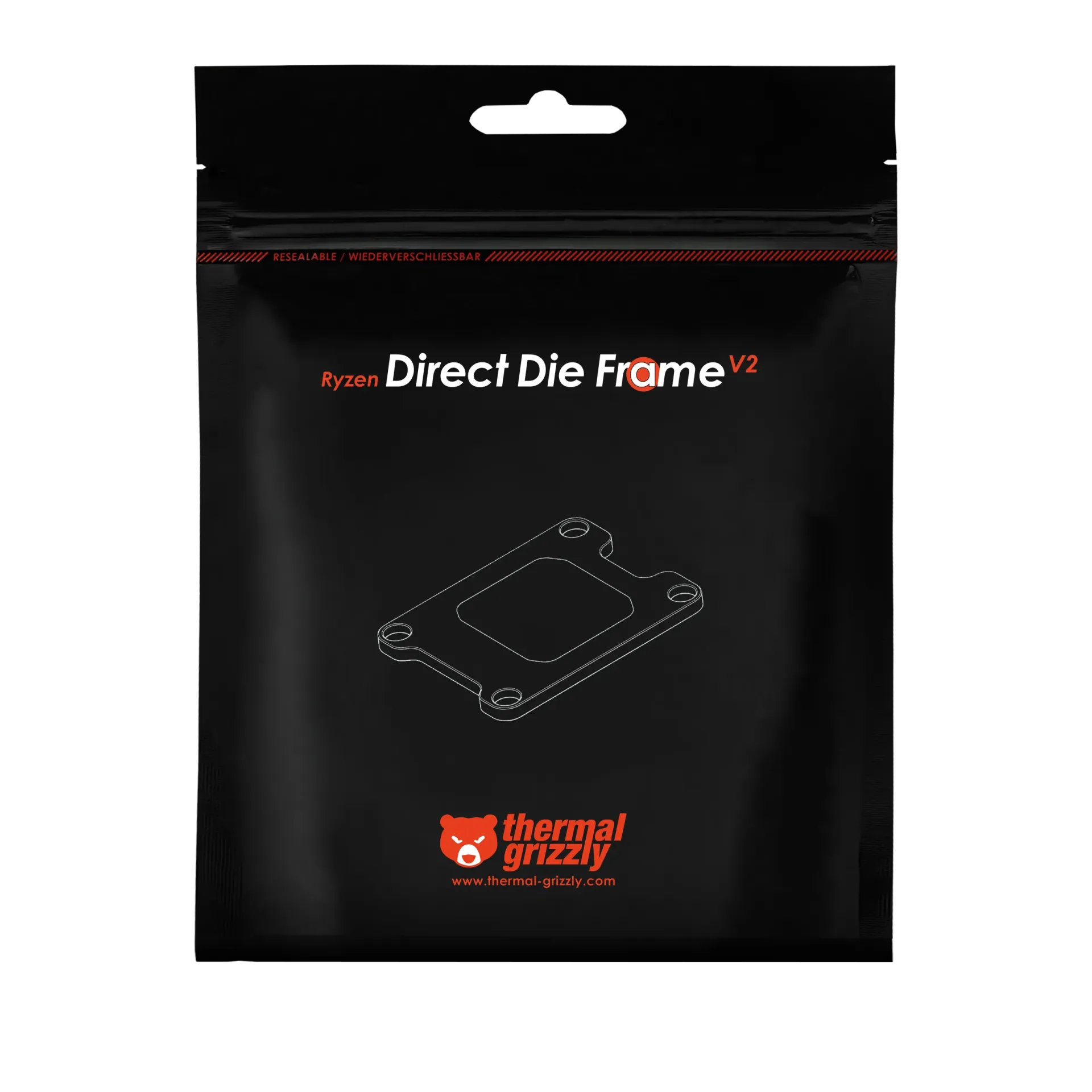 Aksesor për Ftohës Thermal Grizzly Direct Die Frame V2 - Zezë - 5