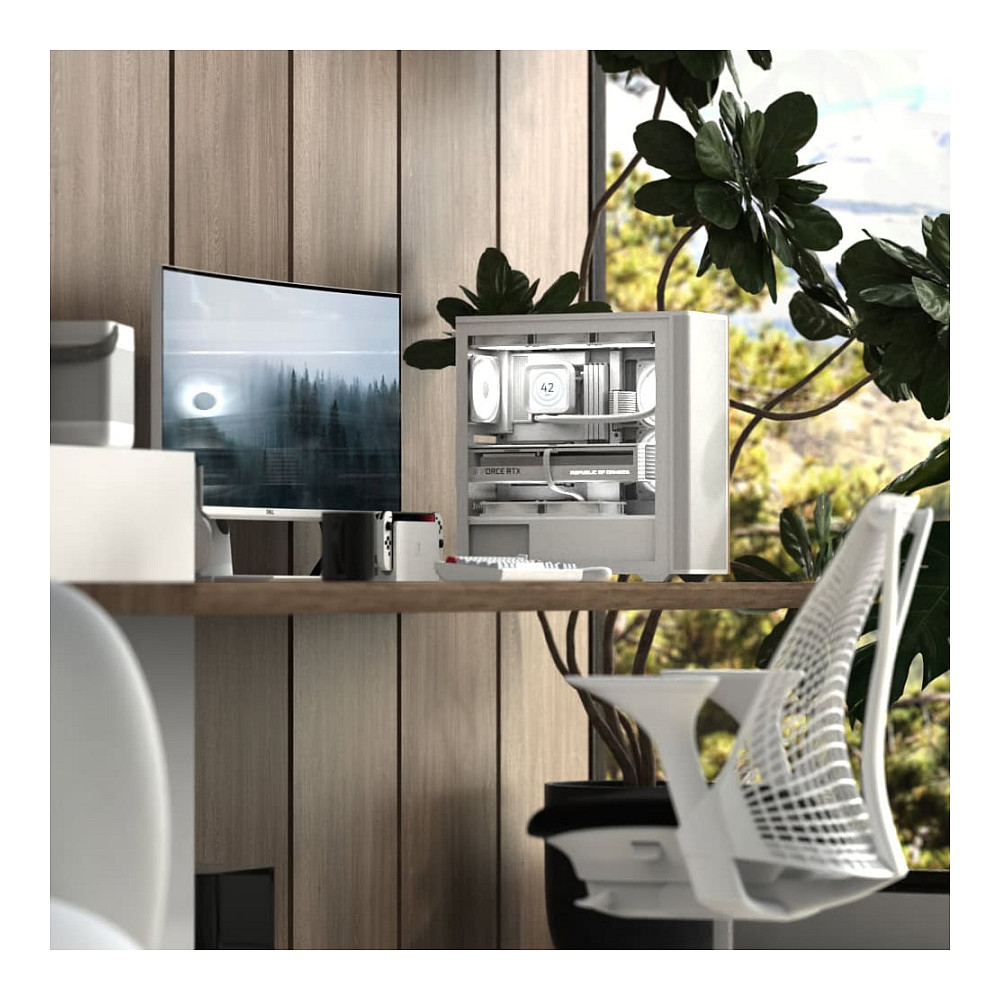 Kasë PC Aerocool D501A / Midi Tower / ATX / 120/140mm Front Fan / 120mm Side & Rear Fan / 2.5"/3.5" HDD / PSU Bottom - Zezë/Kafe - 10