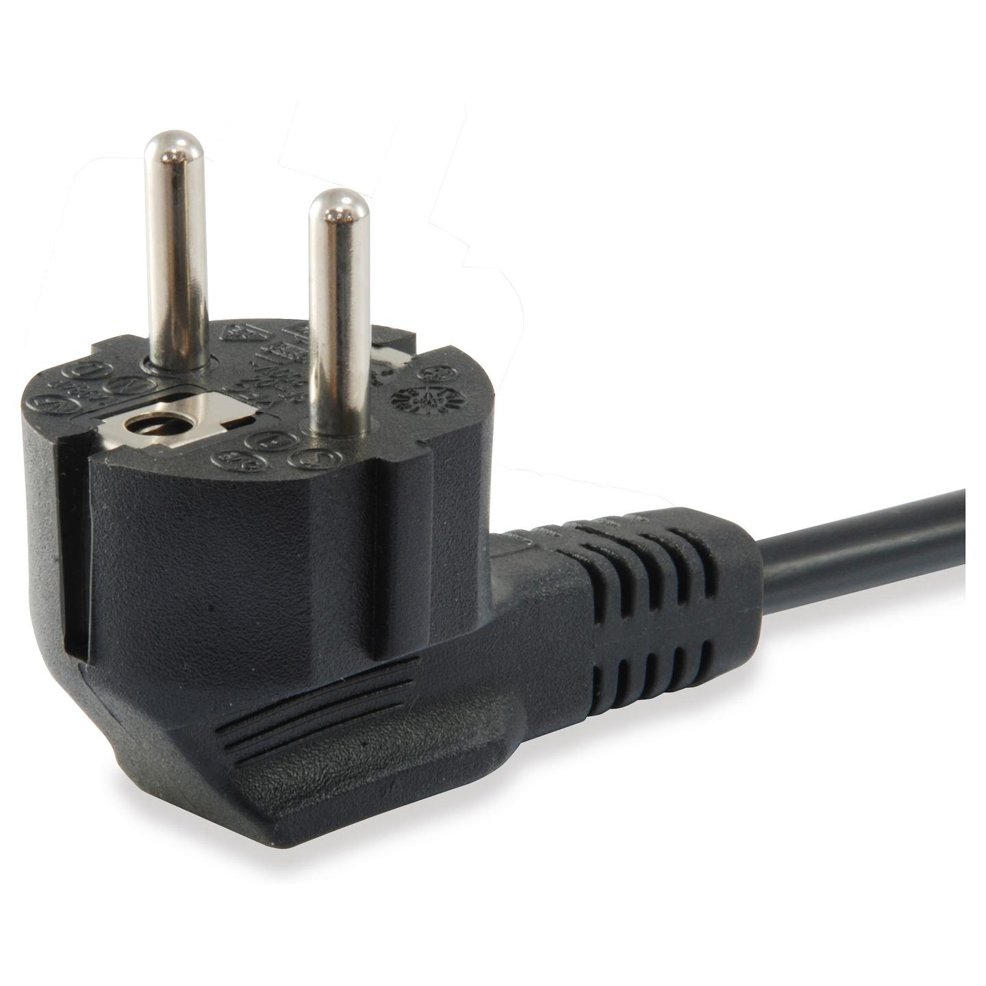 Kabllo për Furnizim me Energji Equip 112121 / CEE7/7 - C13 / H05VV-F3G 3 x 1.0 mm² / 250 V / 10 A / 2500 W / 3 m - Zezë - 2