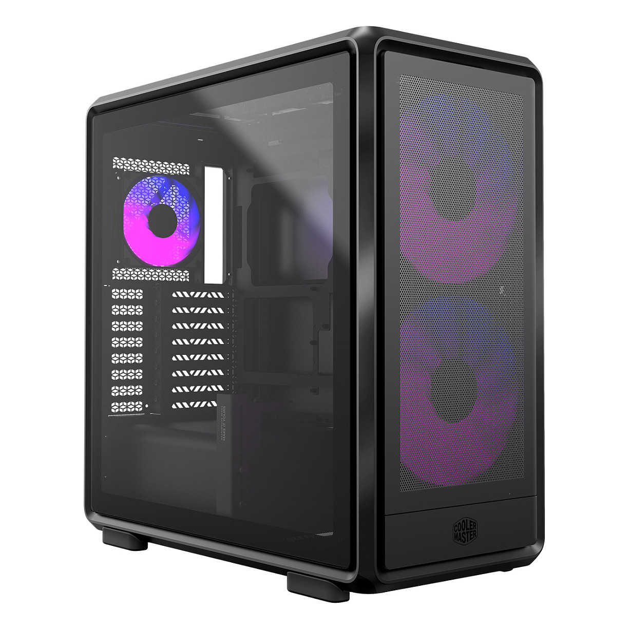Kasë PC Cooler Master MasterFrame 600 Mesh / Midi Tower / E-ATX + ATX / 2x 200mm + 1x 120mm ARGB Fan / Tempered Glass - Zezë