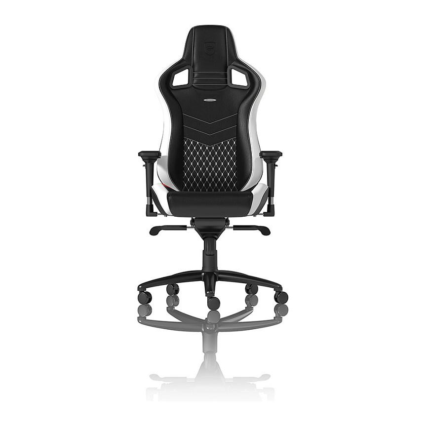 Karrige Gaming noblechairs EPIC Real Leather / 4D Armrests / 90–135° / 11° Rocking / Class 4 Gas Lift / 120kg – Zezë/Bardhë/Kuqe - 5