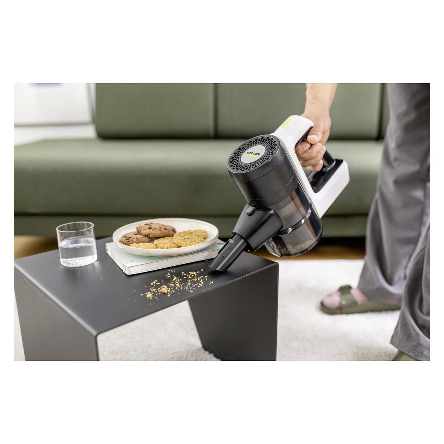 Fshesë me Vakum Kärcher VCS 3 Nano / 2.5Ah / 600ml / HEPA / Auto-Sense / Clean Control / LED / 50min / USB-C – Bardhë/Zezë - 5