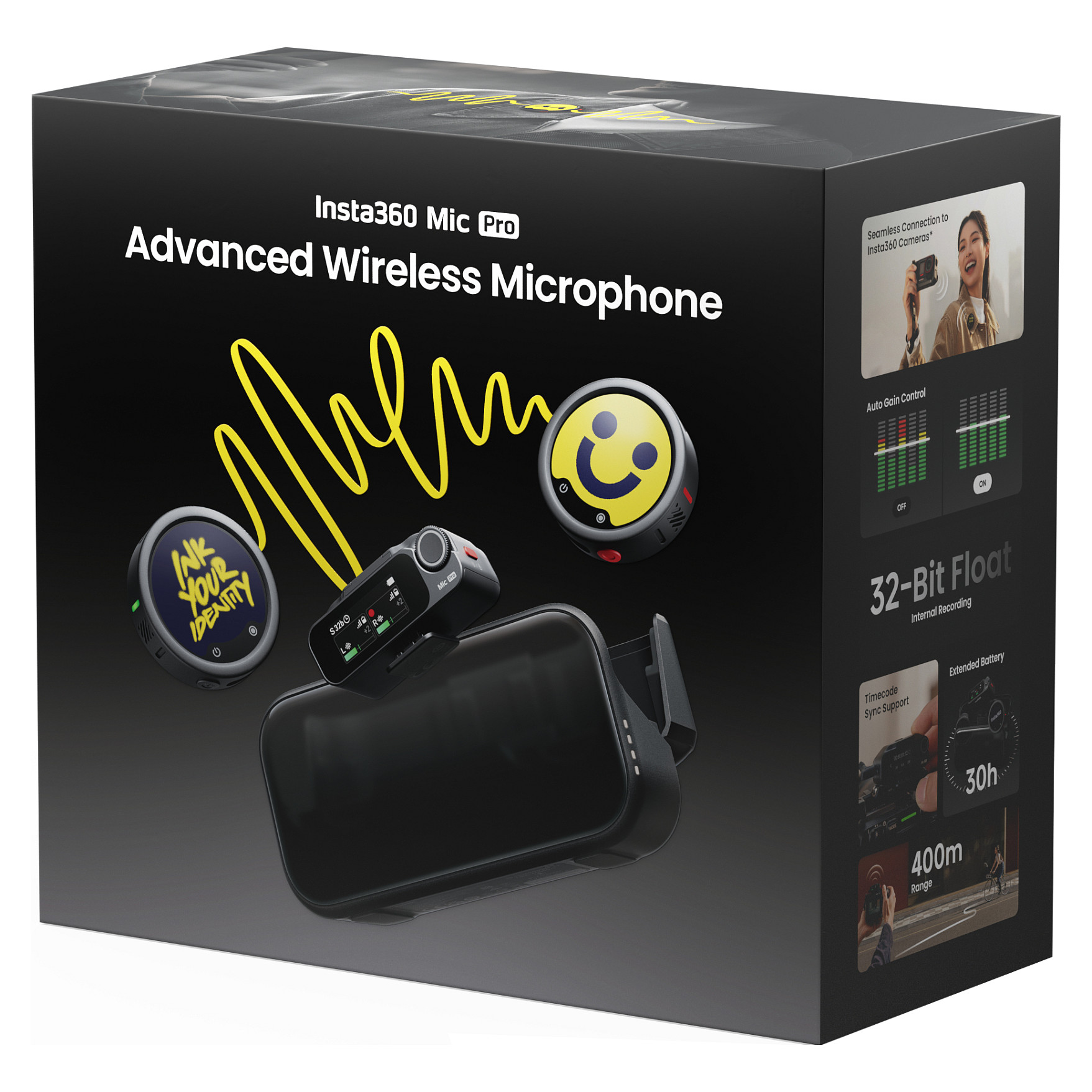 Aksesorë Audio Insta360 Mic Pro / Wireless / USB-C - Zezë - 9