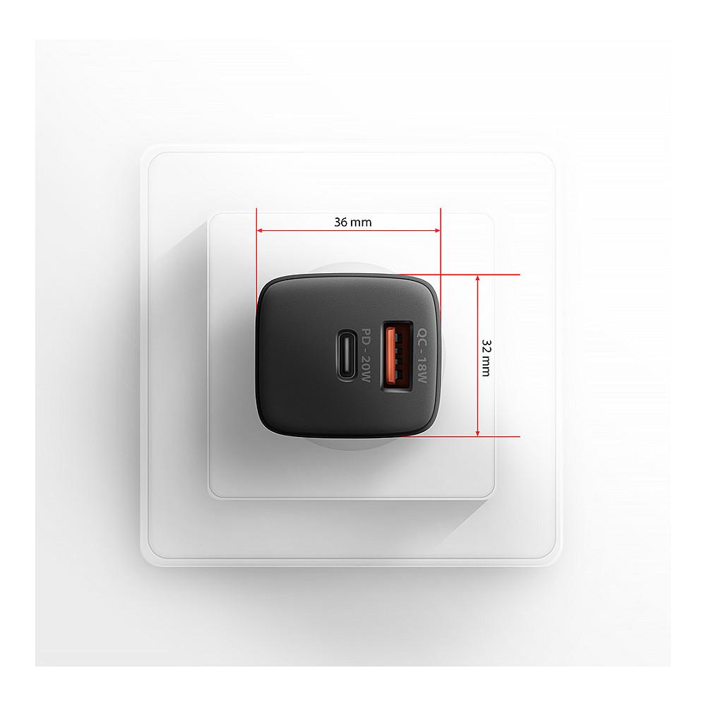 Karikues Axagon ACU-PQ20, 20W, USB-A, USB-C, Power Delivery, Quick Charge – Zezë - 8