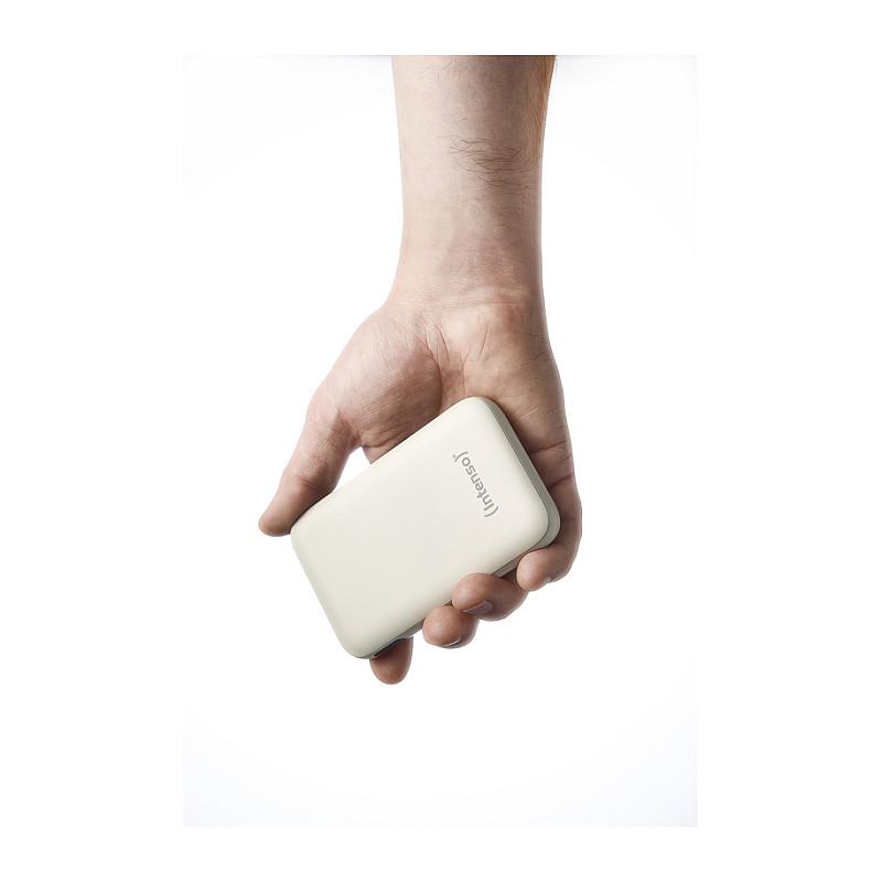 Powerbank Intenso S10000, 10000mAh, 20W, USB-C, Kabllo USB-C e Integruar, Power Delivery 3.0, LCD – Bezhë - 6