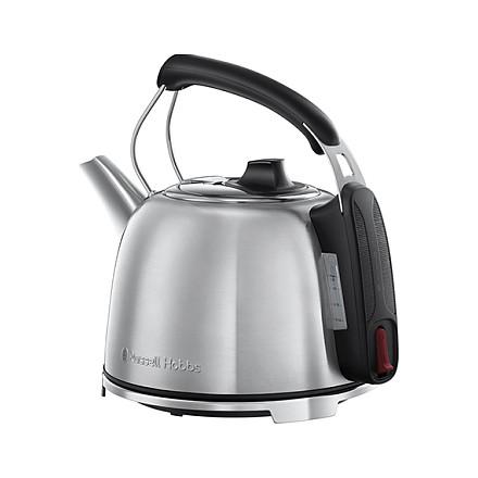 Çajnik Elektrik Russell Hobbs K65 Anniversary 25860-70, 1.2L, 2400W, Zierje e Shpejtë, 360°, Çelik Inox – Argjend