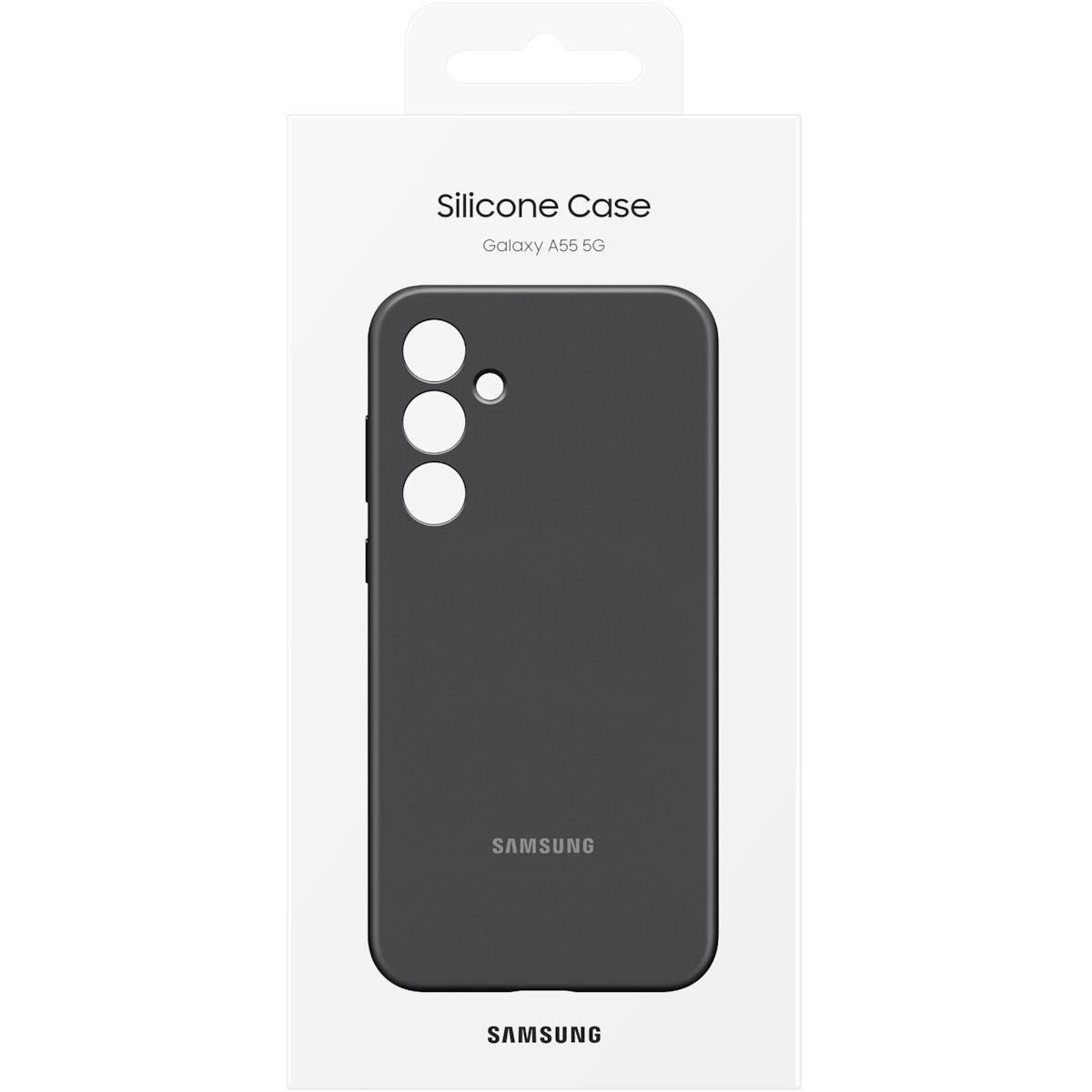 Aksesorë për Telefon Samsung EF-PA556TBEGWW / Silicone Case / Galaxy A55 5G - Zezë - 7