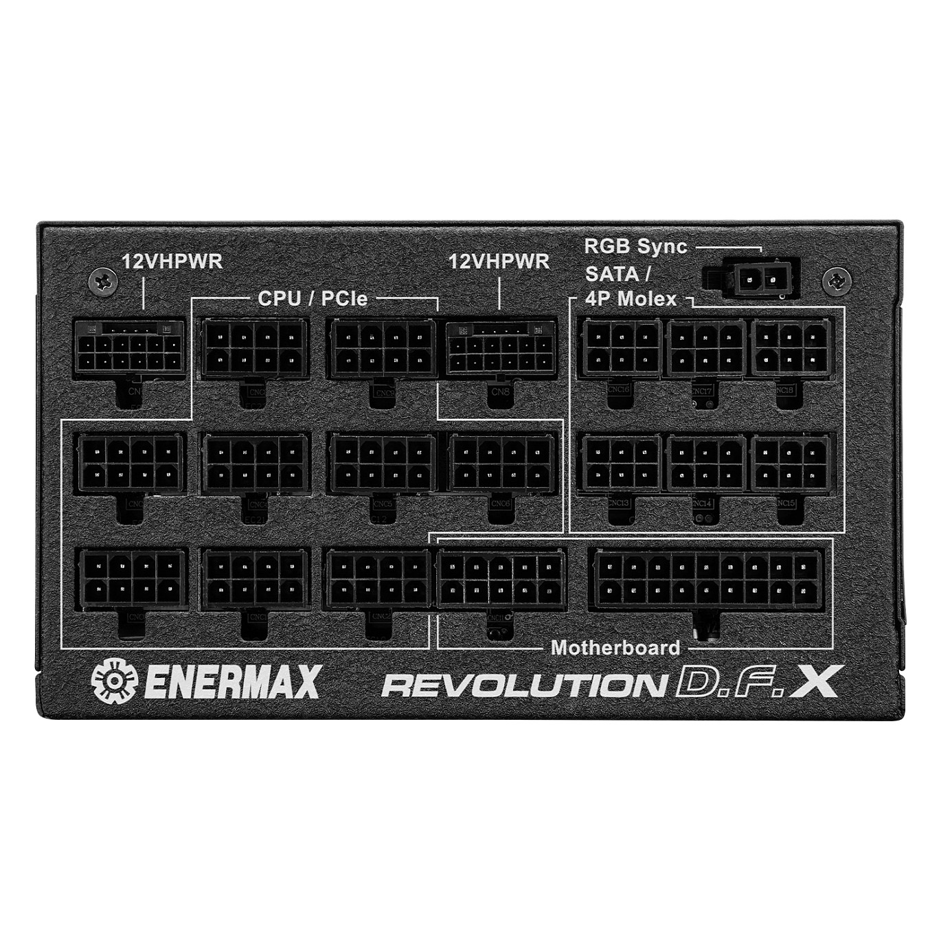 Furnizues Energjie Enermax REVOLUTION D.F. X / 1650W / 80 PLUS Gold / ATX 3.0 / PCIe 5.0 / Fully Modular - Zezë - 9