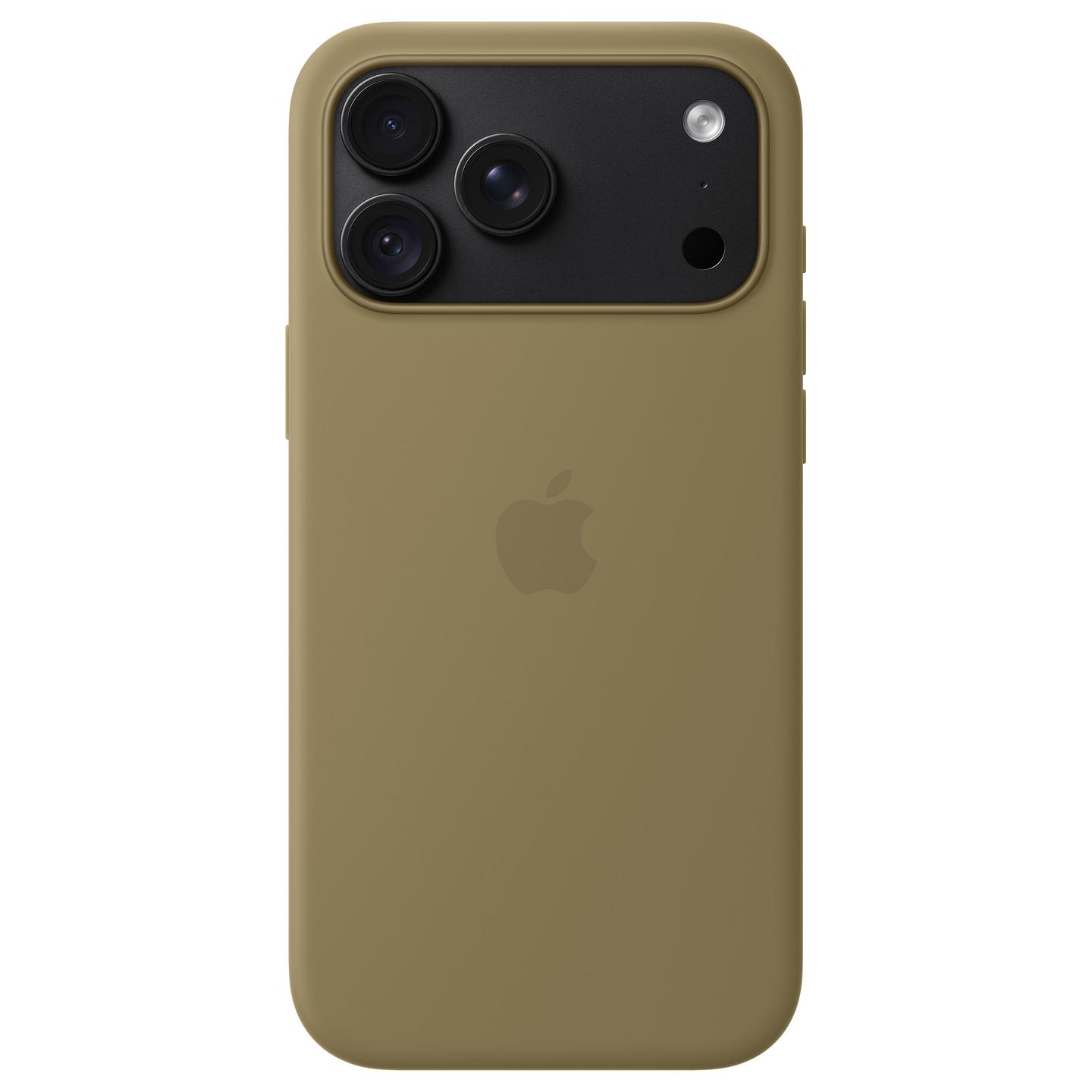 Case për Telefon Apple Silikon, MagSafe, iPhone 18 Pro Max - Olive - 4