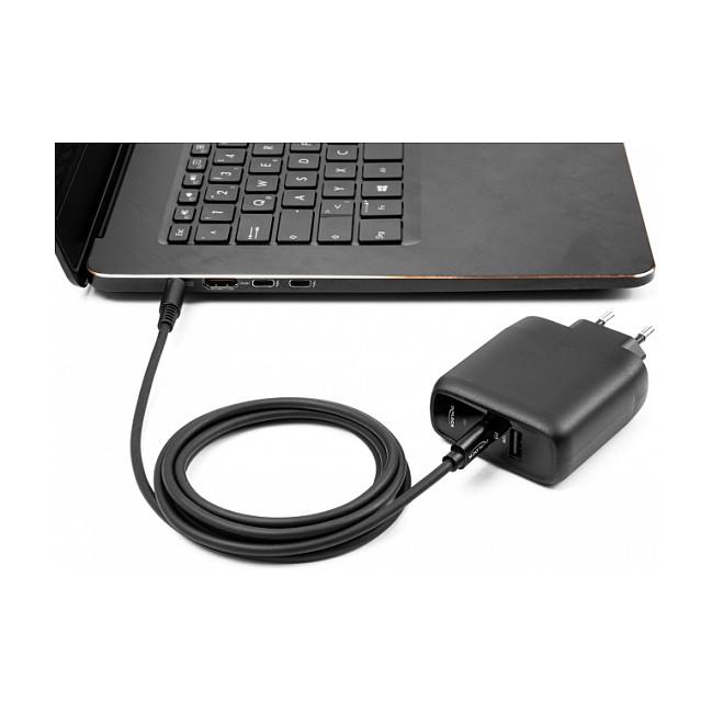 Kabllo USB DeLOCK 87970, USB Type-C në Lenovo 11.0 x 4.5 mm, 20 V, 3 A, 1.5 m - Zezë - 3