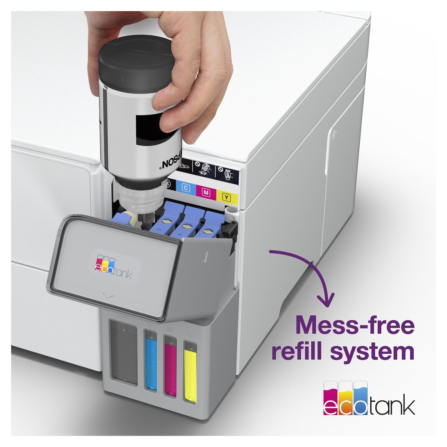 Printer Multifunksional Epson EcoTank ET-2956, A4, Inkjet, Wi-Fi, Printim, Skanim, Kopjim - Bardhë - 14