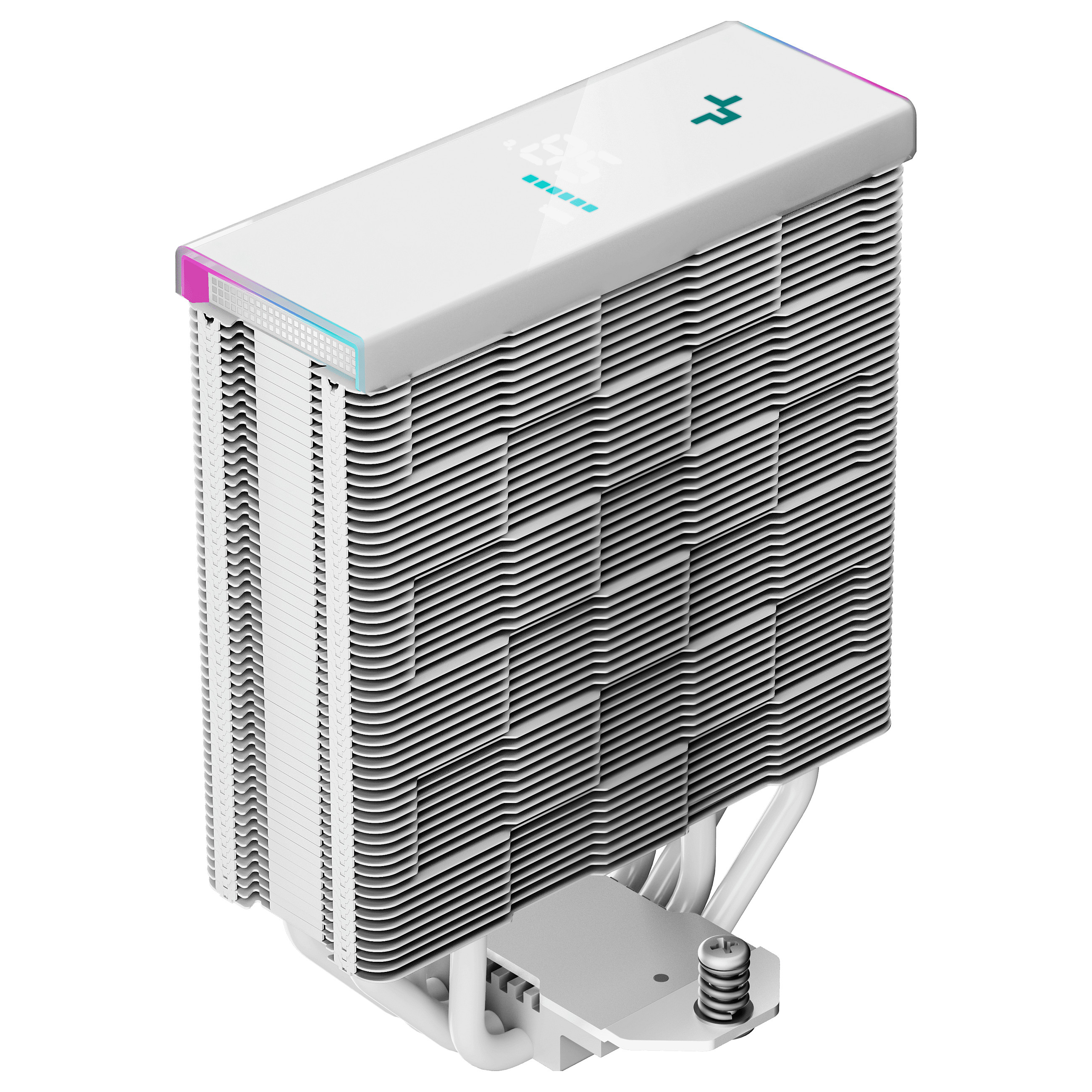 Ftohës për Procesor DeepCool AK400 DIGITAL WH / 120mm / 4 Heatpipe / ARGB / Ekran Dixhital - Bardhë - 7