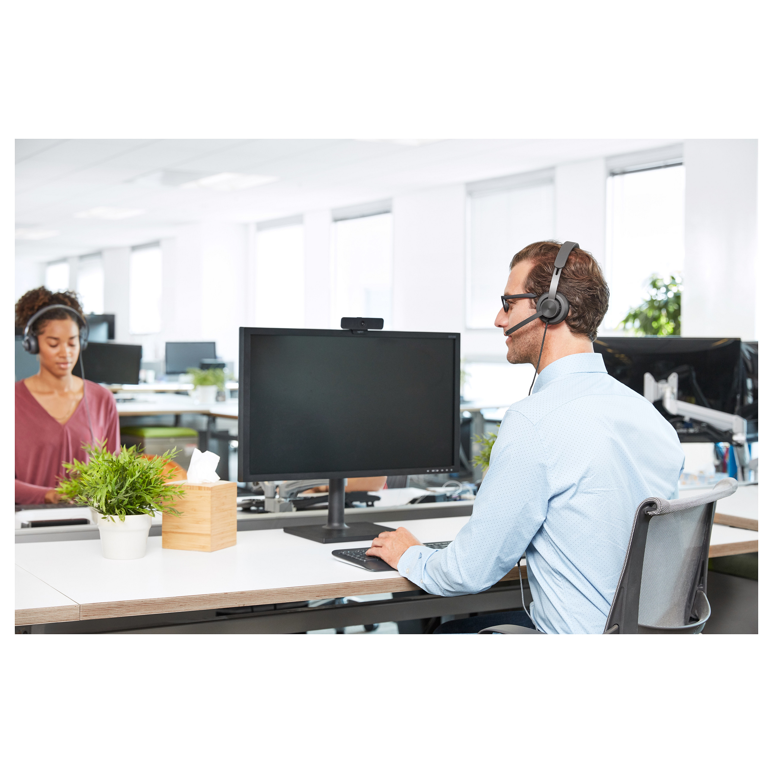 Kufje me kabllo Logitech Zone Wired UC / USB-C & USB-A / Duo - Graphite - 9