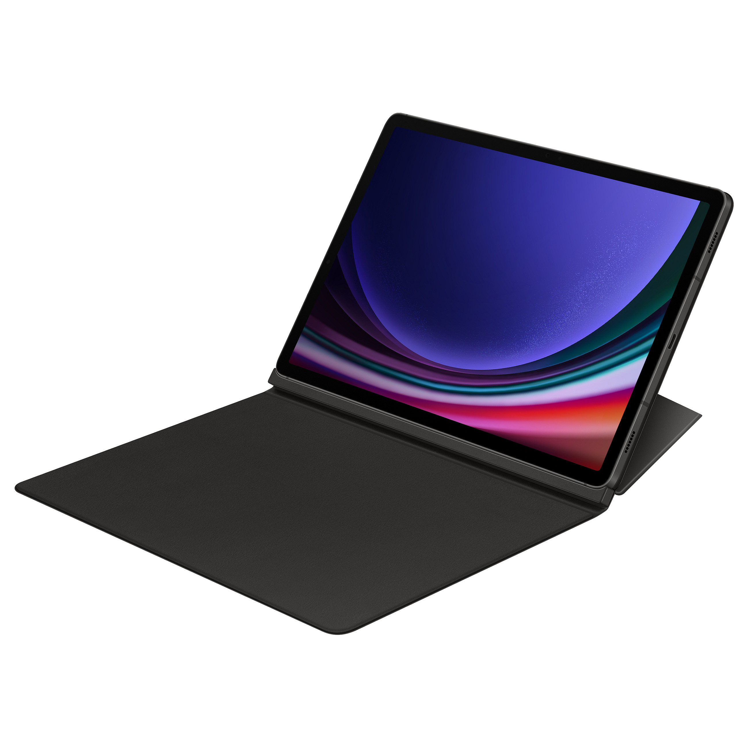Case për Smart Book Samsung për Galaxy Tab S9 / 2 mënyra shikimi / Magnetik / Auto Wake & Sleep - Zezë - 8