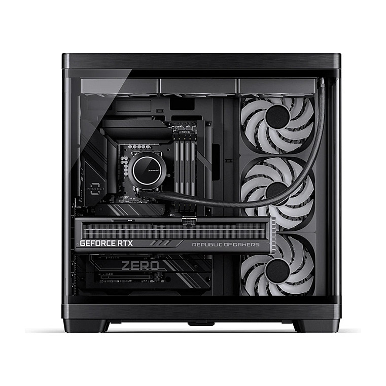 Kasë PC Jonsbo TK-4 / Midi Tower / ATX / Tempered Glass - Zezë - 8