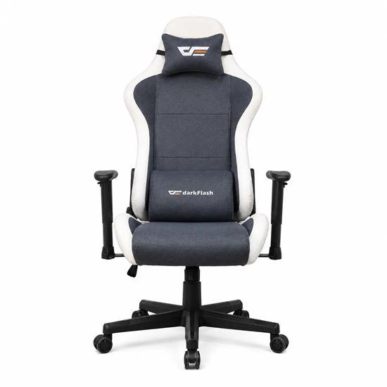 Karrige Gaming Darkflash RC360, 150kg, 90-180°, 2D Armrests, Gas Lift Class 3, 20kg – Bardhë/Hiri
