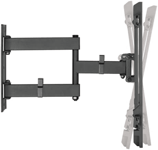 Mbajtëse për TV LogiLink BP0112 / 32-70" / 50kg / VESA 200x100-400x400 / Tilt -15°/+3° / Swivel +-90° / Muri - Zezë - 2