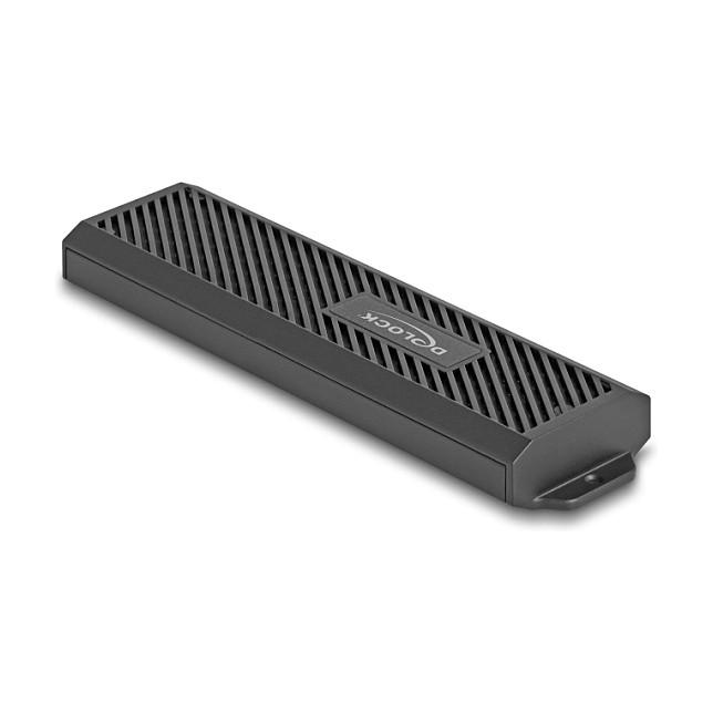 Kuti e jashtme për SSD DeLOCK 42031, M.2 SATA dhe NVMe, USB-C, 20 Gbit/s - Zezë - 2