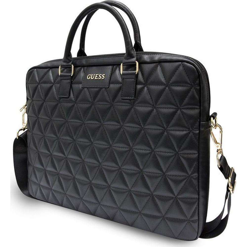 Çantë për Laptop GUESS Quilted, 15" - Zezë - 3