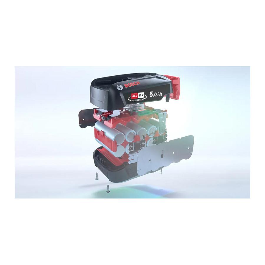 Bateri për Fshesë me Korrent Bosch BHZUB1850, 18V, 5.0Ah, Li-Ion, Power For ALL - Zezë - 5