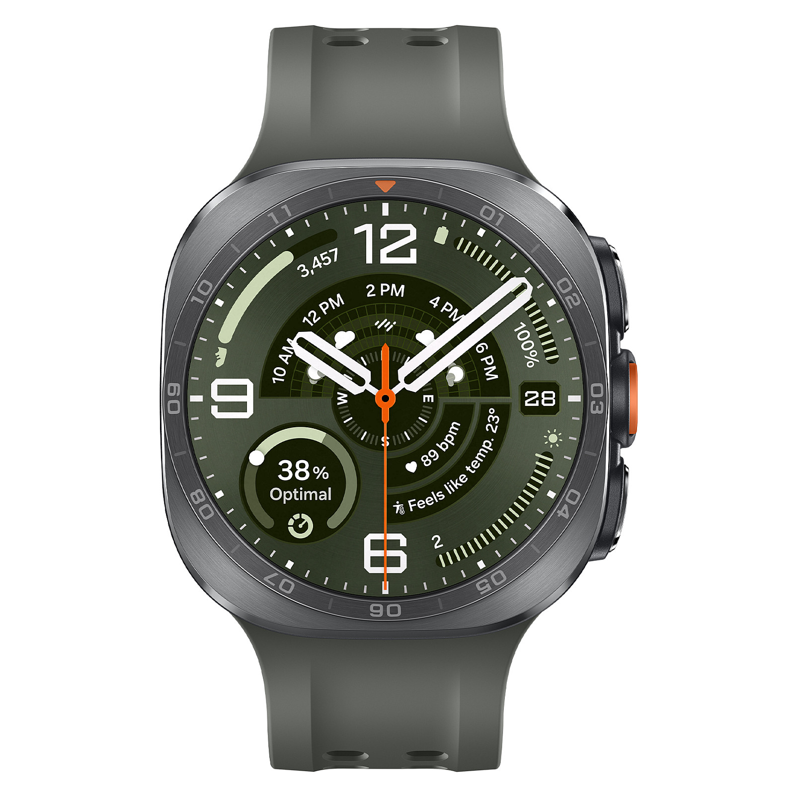 Orë e Mençur Samsung Galaxy Watch Ultra2 / 1.5 Inch / Super AMOLED / Touchscreen / Wi-Fi / GPS / LTE / 47mm - Argjend - 2