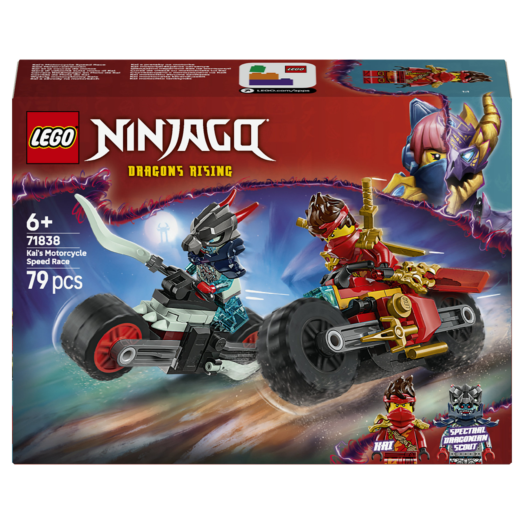 LEGO NINJAGO Kai's Motorcycle Speed Race