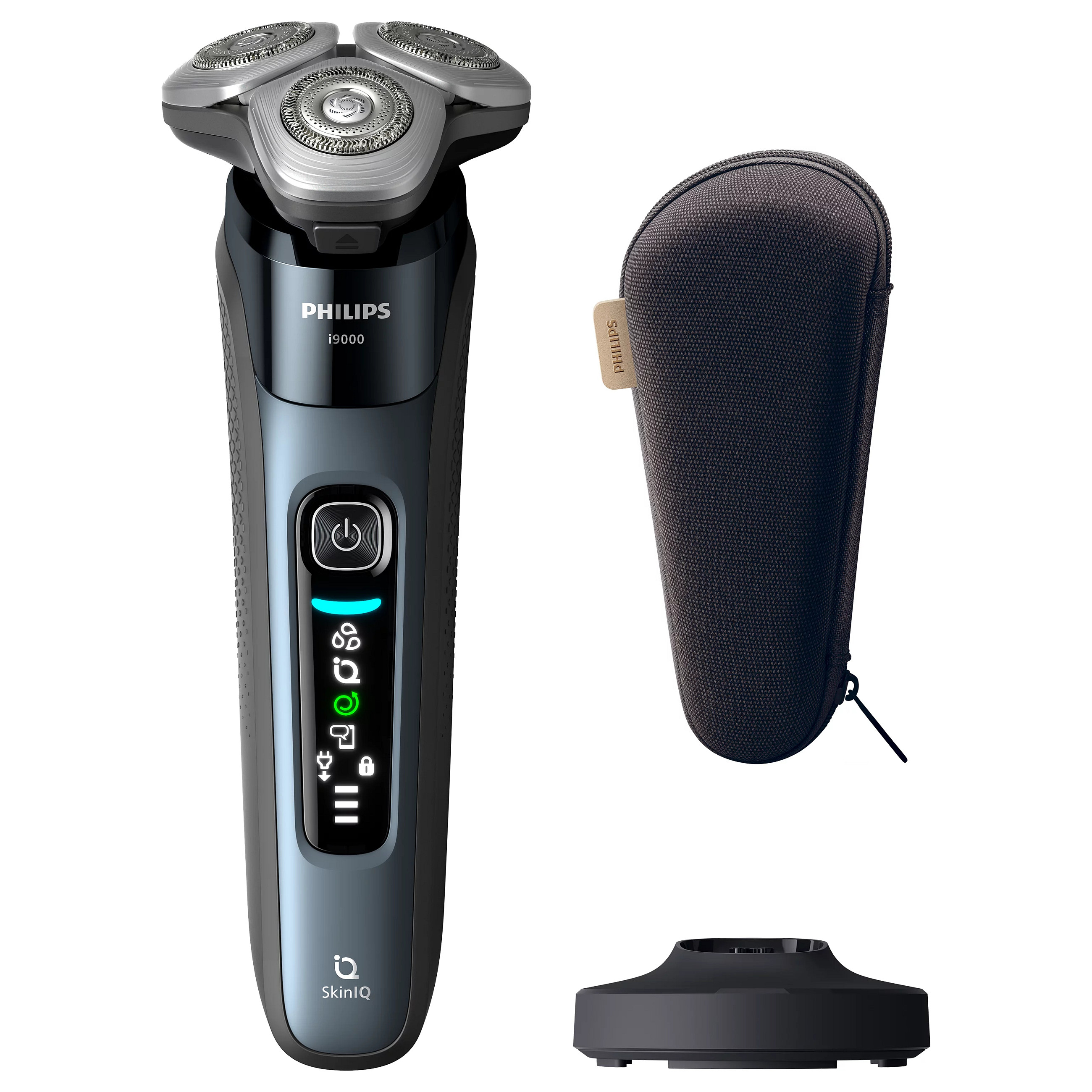 Makinë e rrojës Philips i9000 X9001/10 / SkinIQ / Dual SteelPrecision / 360° / Wet & Dry / 50 Min / Quick Charge – Blu/Zezë - 2