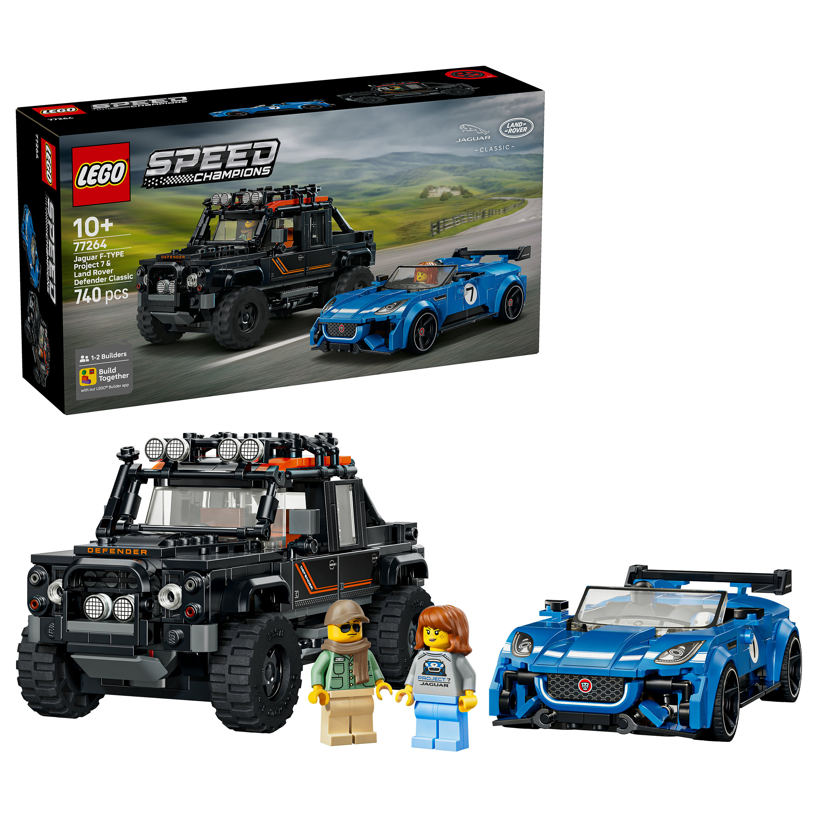LEGO Speed Champions Jaguar Project 7 & Land Rover Defender - 14