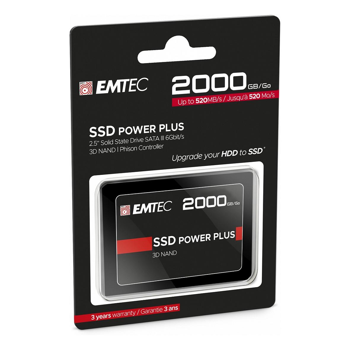 SSD e Brendshme EMTEC X150, 2TB, 2.5", SATA III, 550MB/s Read, 530MB/s Write - 3