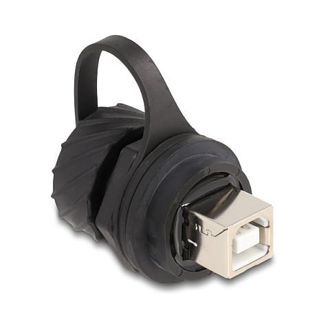 Kabllo USB DeLOCK 88004, USB 2.0 Type-B femër në femër, IP68 - Zezë