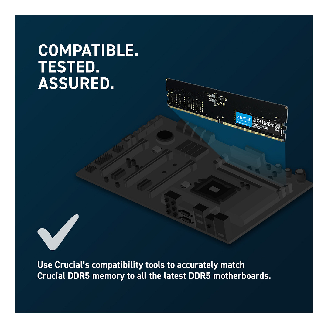 RAM Memorie DDR5 Crucial / 8GB / DIMM / 5600MHz / 288-pin - 5