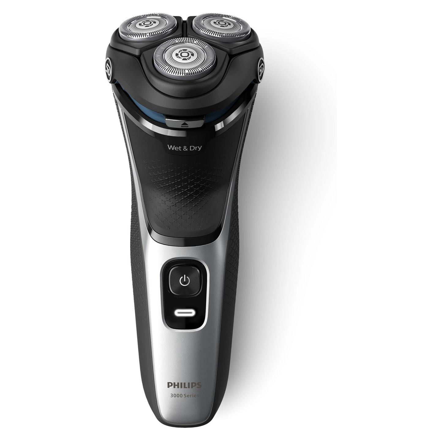 Makinë e Rrojës Philips Series 3000 S3143/00, 27 Tehe PowerCut, 5D Pivot & Flex, Wet & Dry, 60 Min - Argjend, Zezë - 2