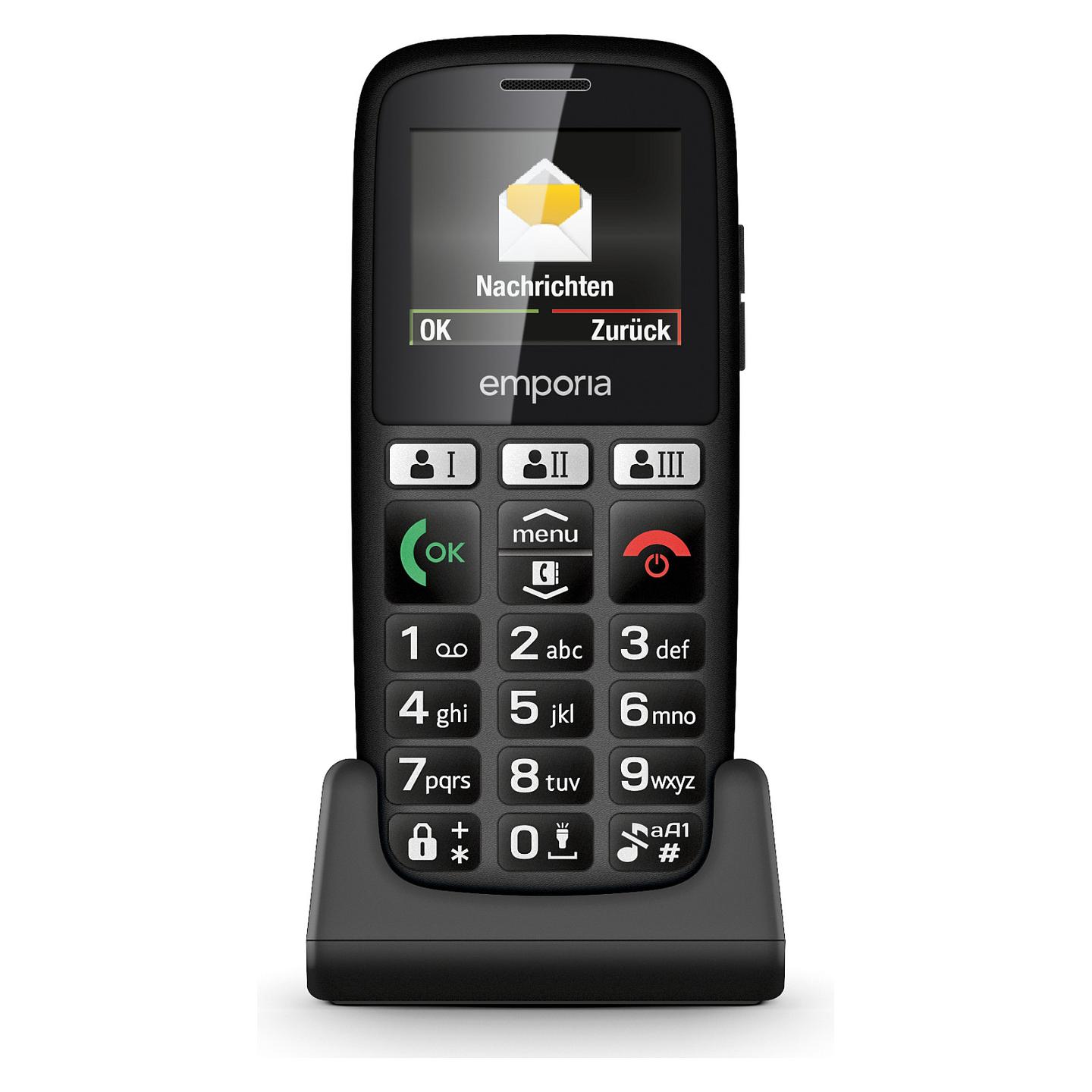 Telefon i thjeshtë Emporia emporiaHAPPY / 2G / 1.81" / 800mAh - Zezë - 3