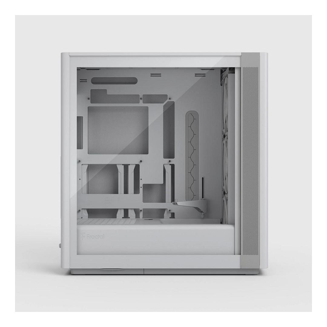Kasë Fractal Design Define One, Mid-Tower, ATX, Xham i Temperuar, 3x Momentum 14, USB Type-C 20Gbps - Bardhë - 8